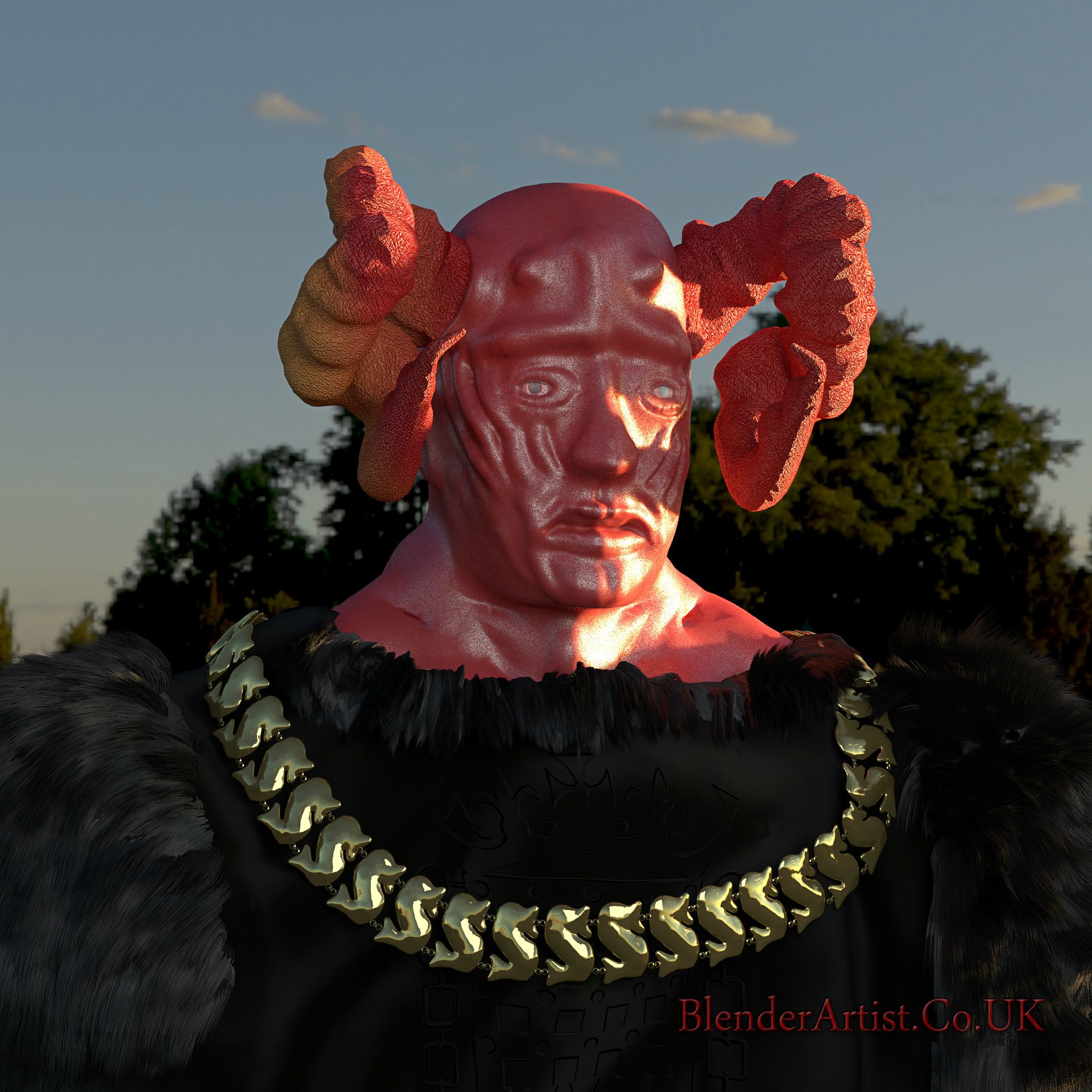 Dantalion the 69th Demon of the Goetia. His human form is varied but by his followers actions you will know of his presence. He gives all knowledge and secrets to his followers who have dared to make a pact with him. © BlenderArtist.Co.Uk 2014.